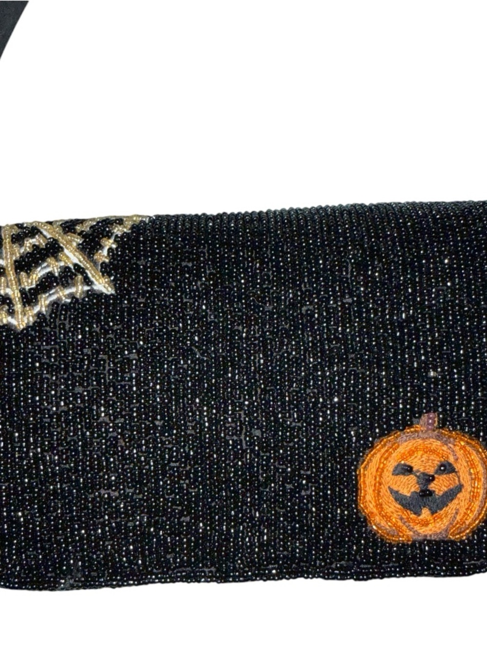 New T.J.Maxx Black Beaded Halloween Dogs Shoulder Bag - Picture 2 of 2